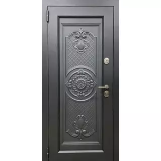 Дверь парадная для квартиры черного цвета
